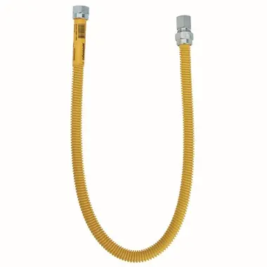 Dormont 30C-4242-36 Gas Connector 3/4 x 36 Inch MIP 304 Stainless Steel Yellow