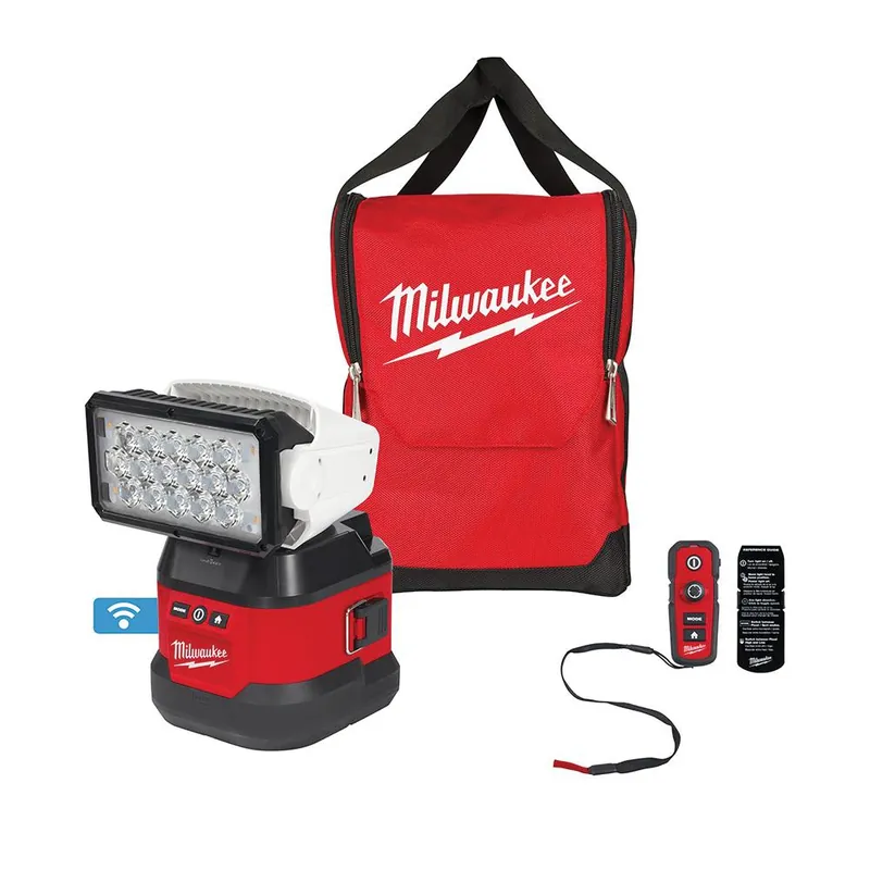 Milwaukee 2123-20 M18 Utility Remote Control Search Light with Portable Base